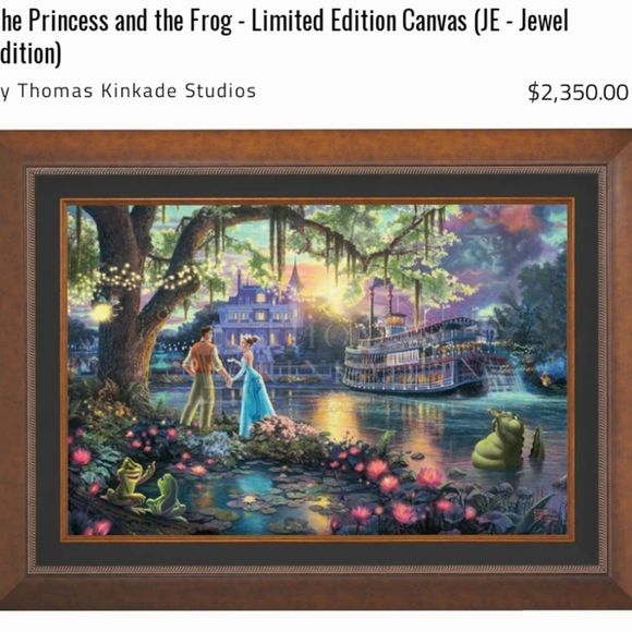 "The Princess And The Frog" By Thomas Kincade - Picture 6 of 7